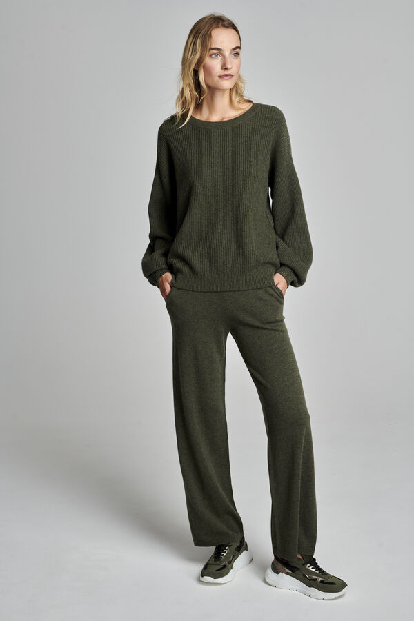 Pull cachemire en grosse maille image number 6