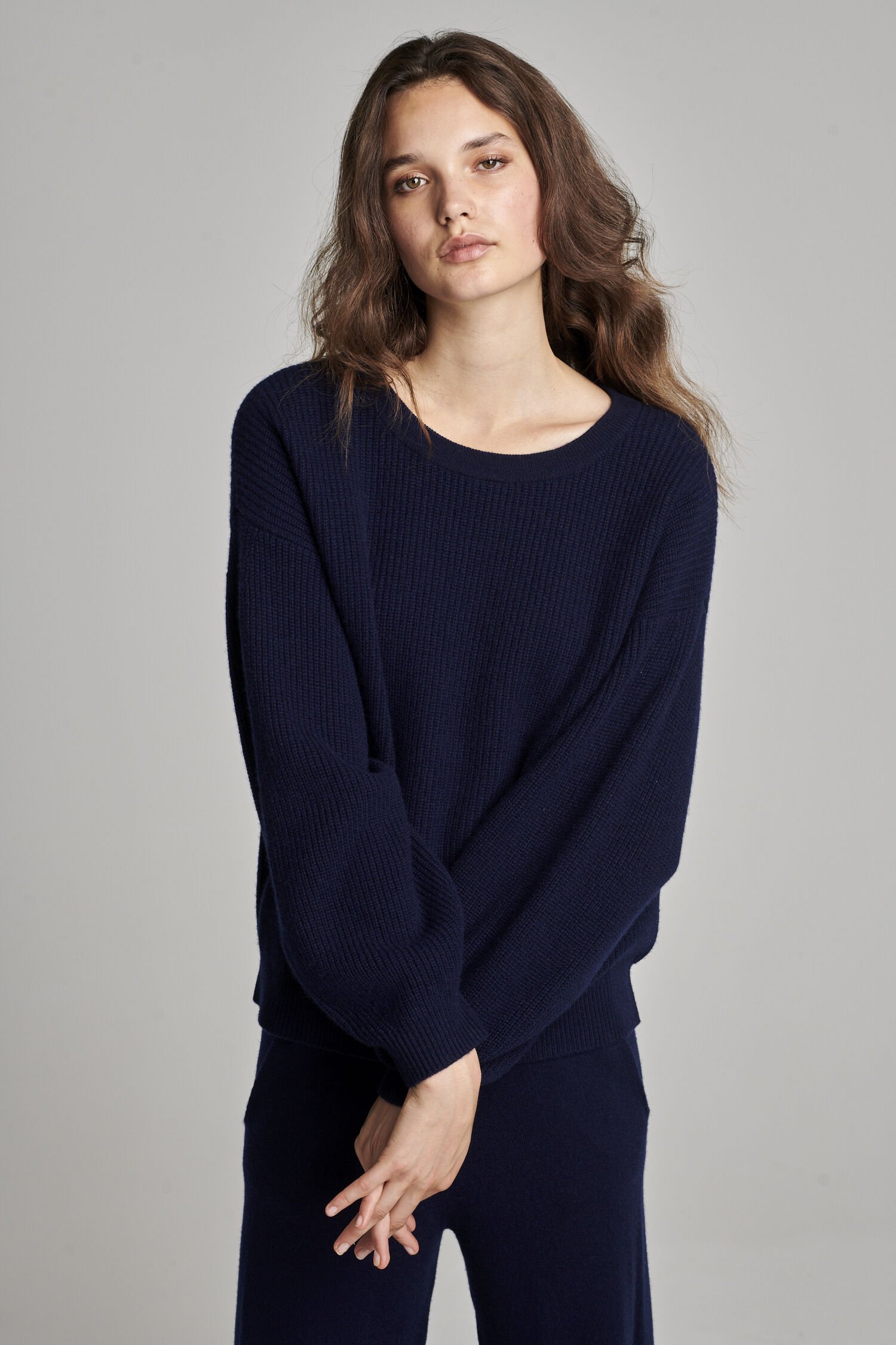 Chunky knit clearance cashmere sweater