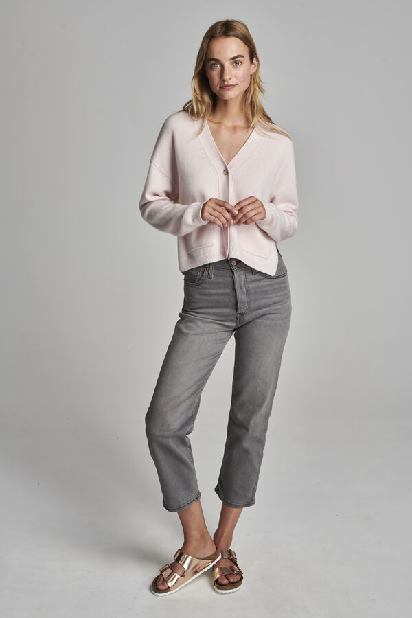 Cardigan ample en cachemire biologique image number 3