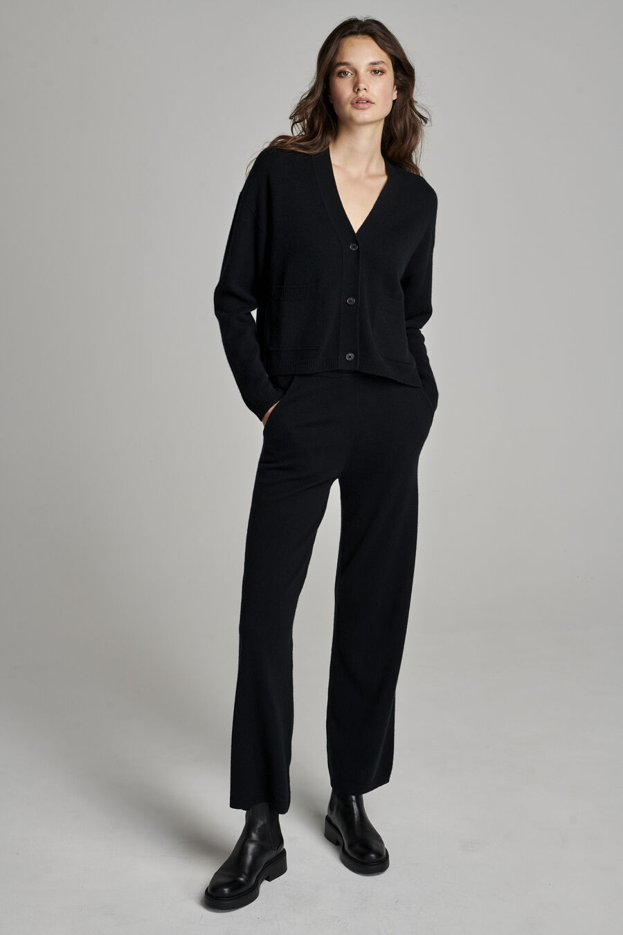 Cardigan ample en cachemire biologique image number 2