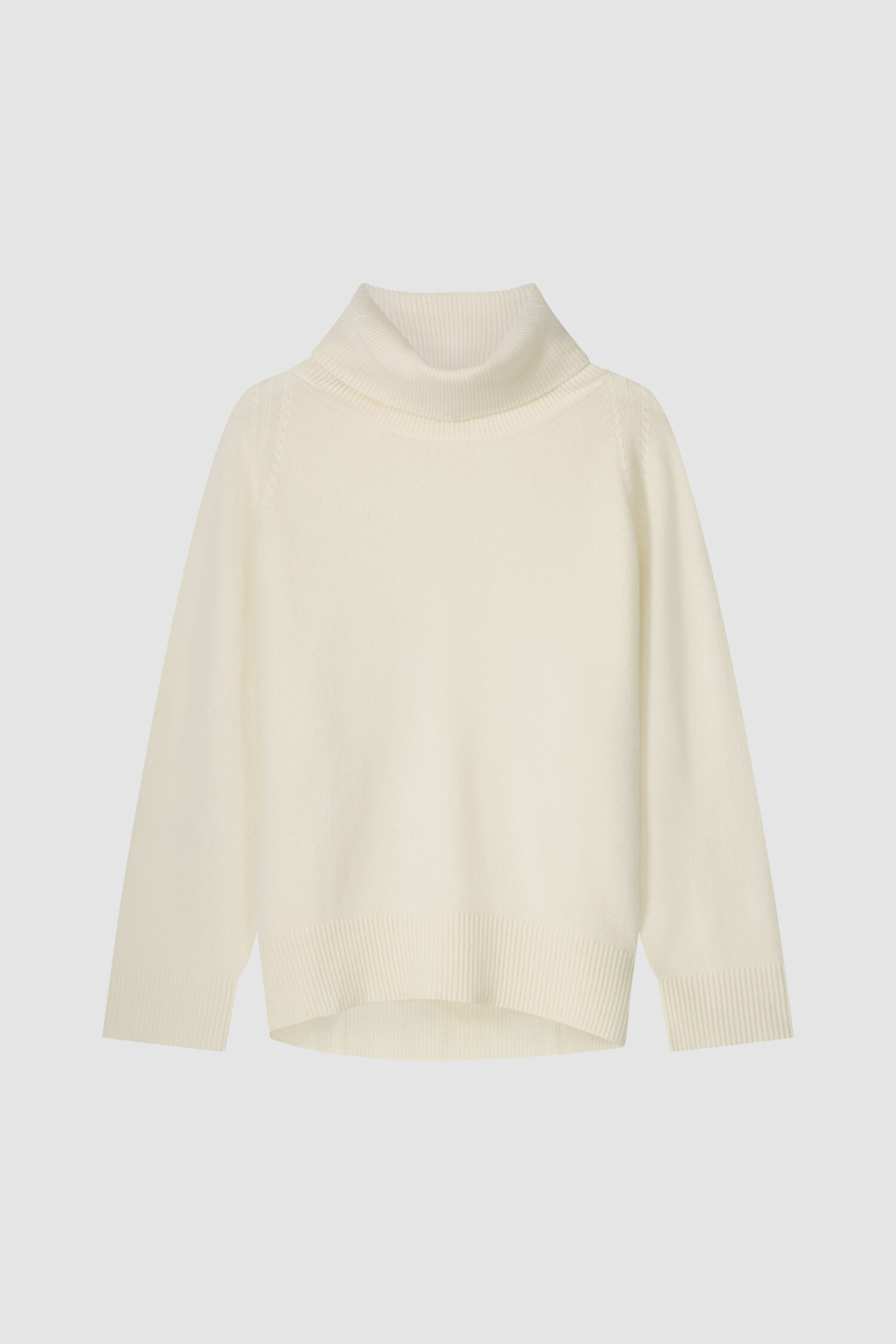 Oversized cashmere sweater with high collar | GoCashmere