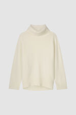 Oversized cashmere trui met hoge kraag image number 8