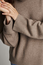 Oversized cashmere trui met hoge kraag image number 6