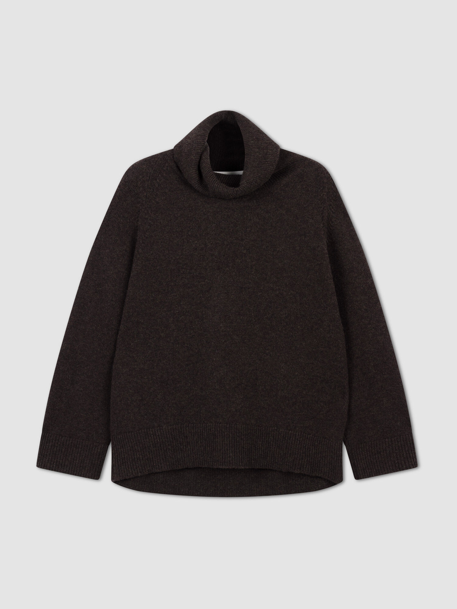 Oversized cashmere trui met hoge kraag