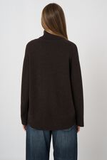 Oversized cashmere trui met hoge kraag image number 7