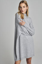 Cashmere dress with stand collar image number 5
