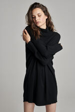 Cashmere dress with stand collar image number 1