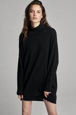 Cashmere dress with stand collar image number 2