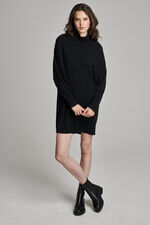 Cashmere dress with stand collar image number 3