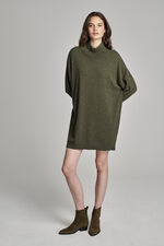Cashmere dress with stand collar image number 7