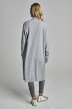 Long open cashmere cardigan with shawl collar image number 5