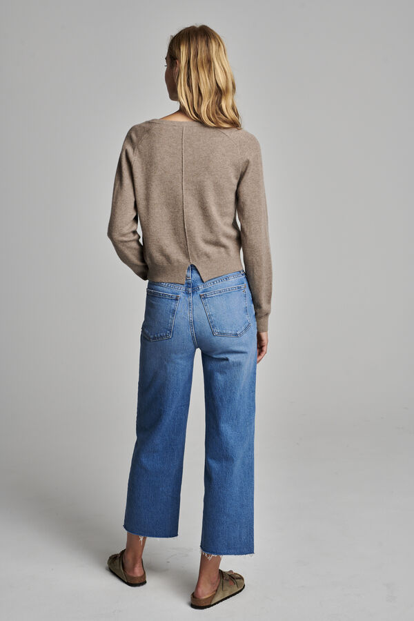 Cashmere vest met ronde hals image number 5