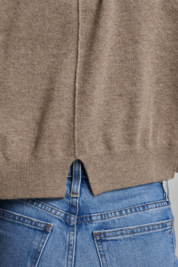 Cashmere vest met ronde hals image number 6