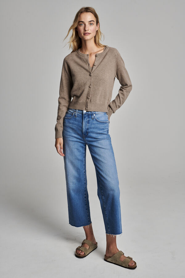 Cashmere vest met ronde hals image number 7