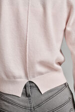 Round neck cashmere cardigan image number 6