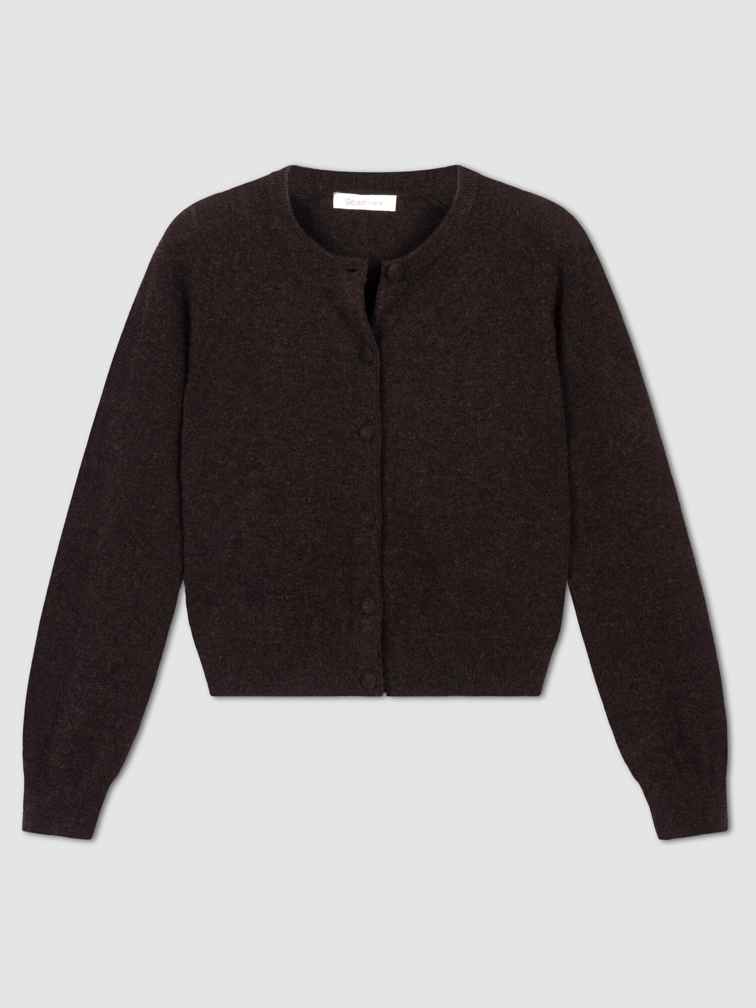 Cashmere vest met ronde hals