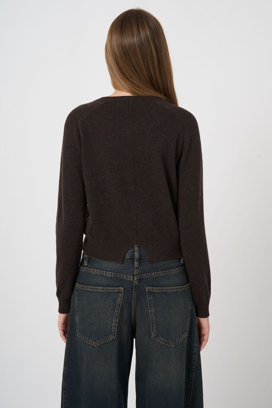 Cashmere vest met ronde hals image number 2