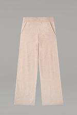 Wide organic cashmere knitted pants image number 0