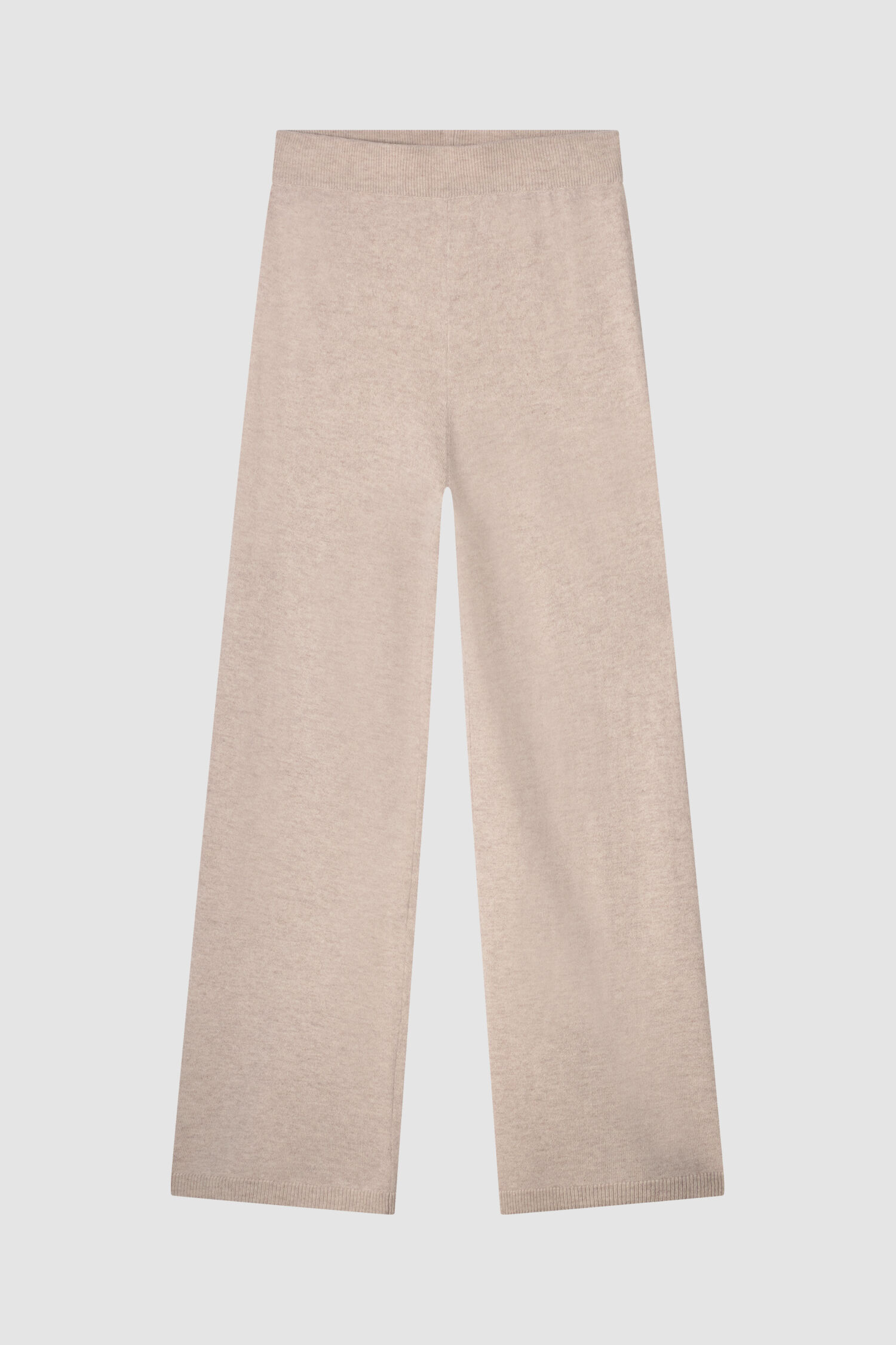 Wijde cashmere broek