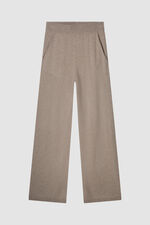 Wijde cashmere broek image number 3