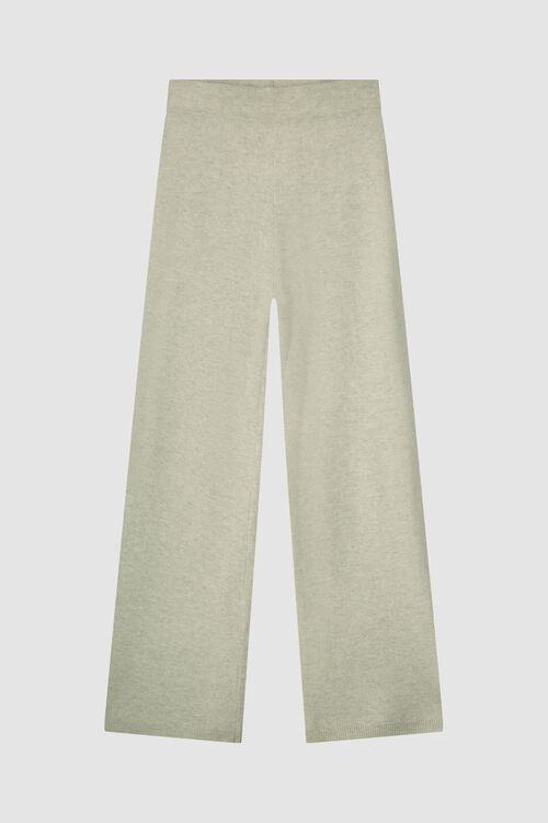 Wijde cashmere broek