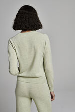 Wide organic cashmere knitted pants image number 3