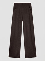 Wide organic cashmere knitted pants image number 3