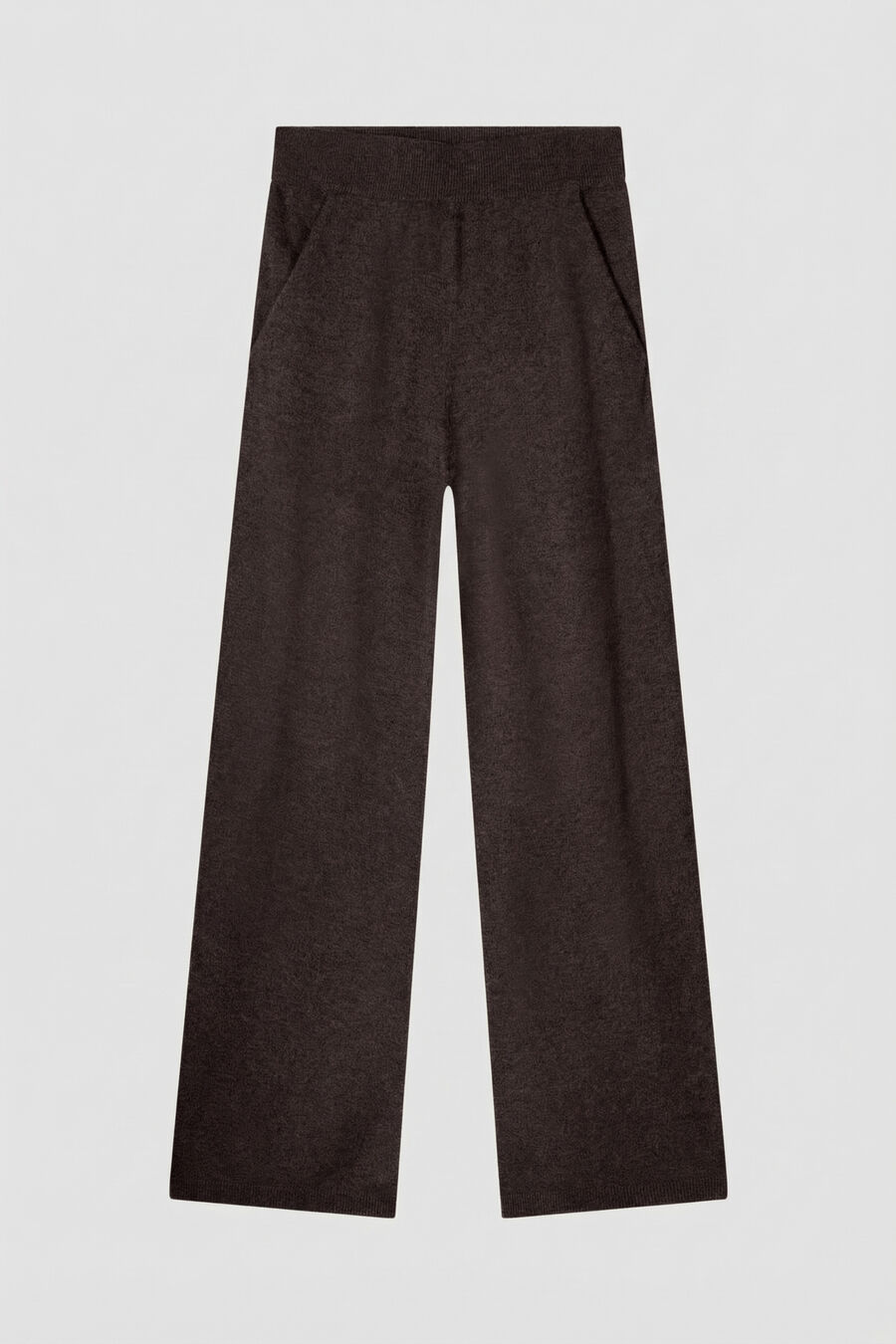Wijde cashmere broek image number 3