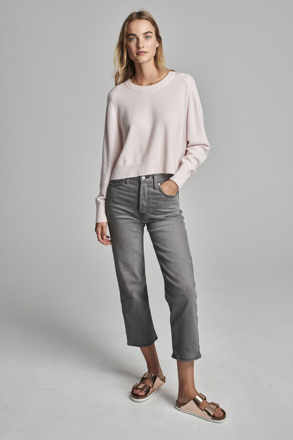 Oversized round neck cashmere sweater image number 0