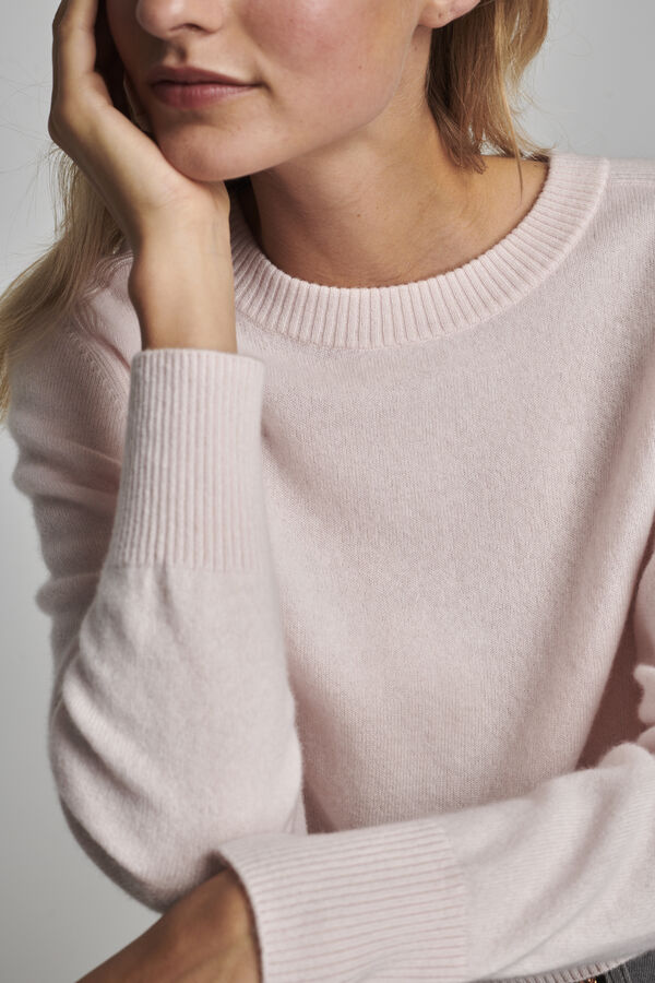 Übergrößer Kaschmirpullover mit Rundhalsausschnitt image number 6