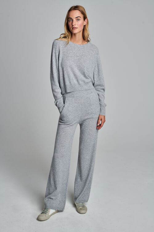 Oversized cashmere trui met ronde hals