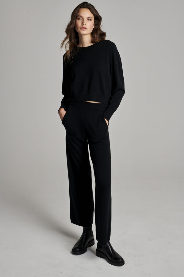 Übergrößer Kaschmirpullover mit Rundhalsausschnitt image number 4