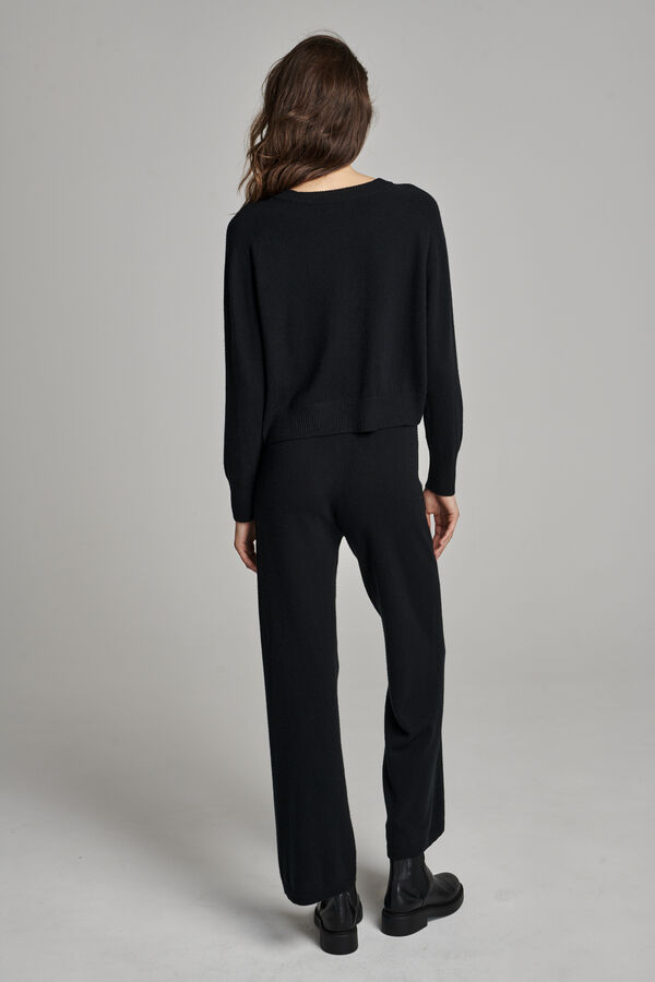 Übergrößer Kaschmirpullover mit Rundhalsausschnitt image number 5