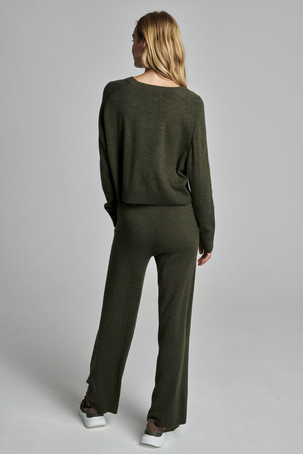 Übergrößer Kaschmirpullover mit Rundhalsausschnitt image number 2