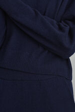 Oversized cashmere trui met ronde hals image number 4