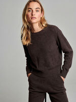 Oversized round neck cashmere sweater image number 2