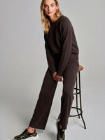 Oversized round neck cashmere sweater image number 4