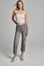 Fine knit cropped cashmere top image number 8