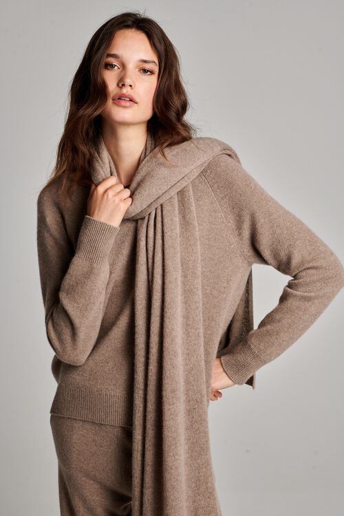 Strickschal aus Bio-Kaschmir