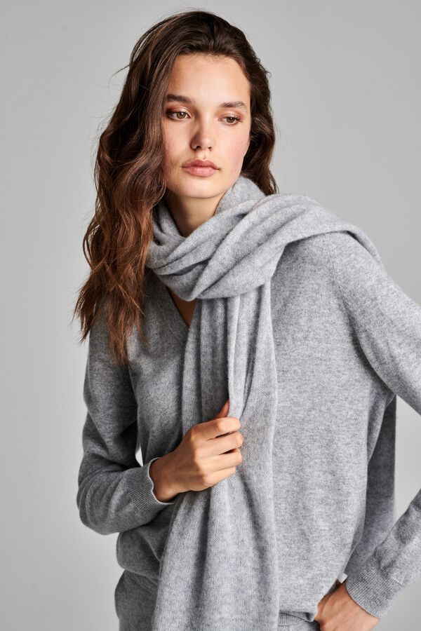 Strickschal aus Bio-Kaschmir