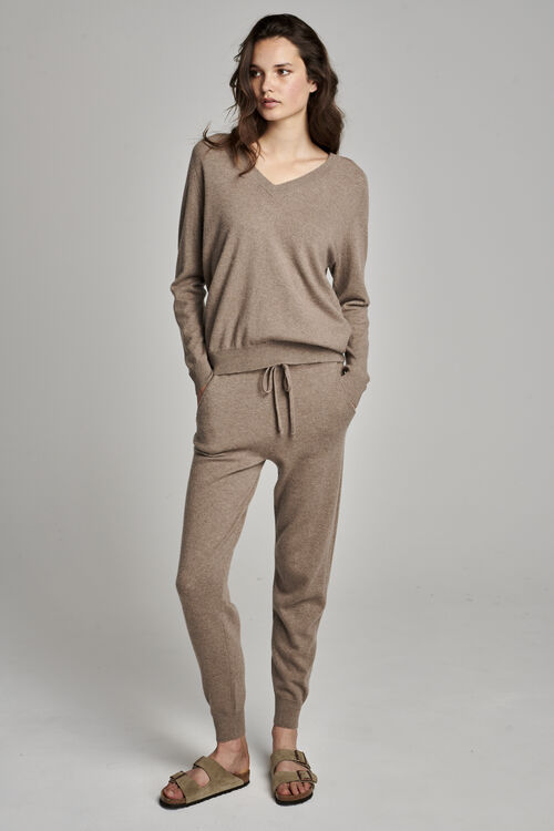 Organic cashmere joggers