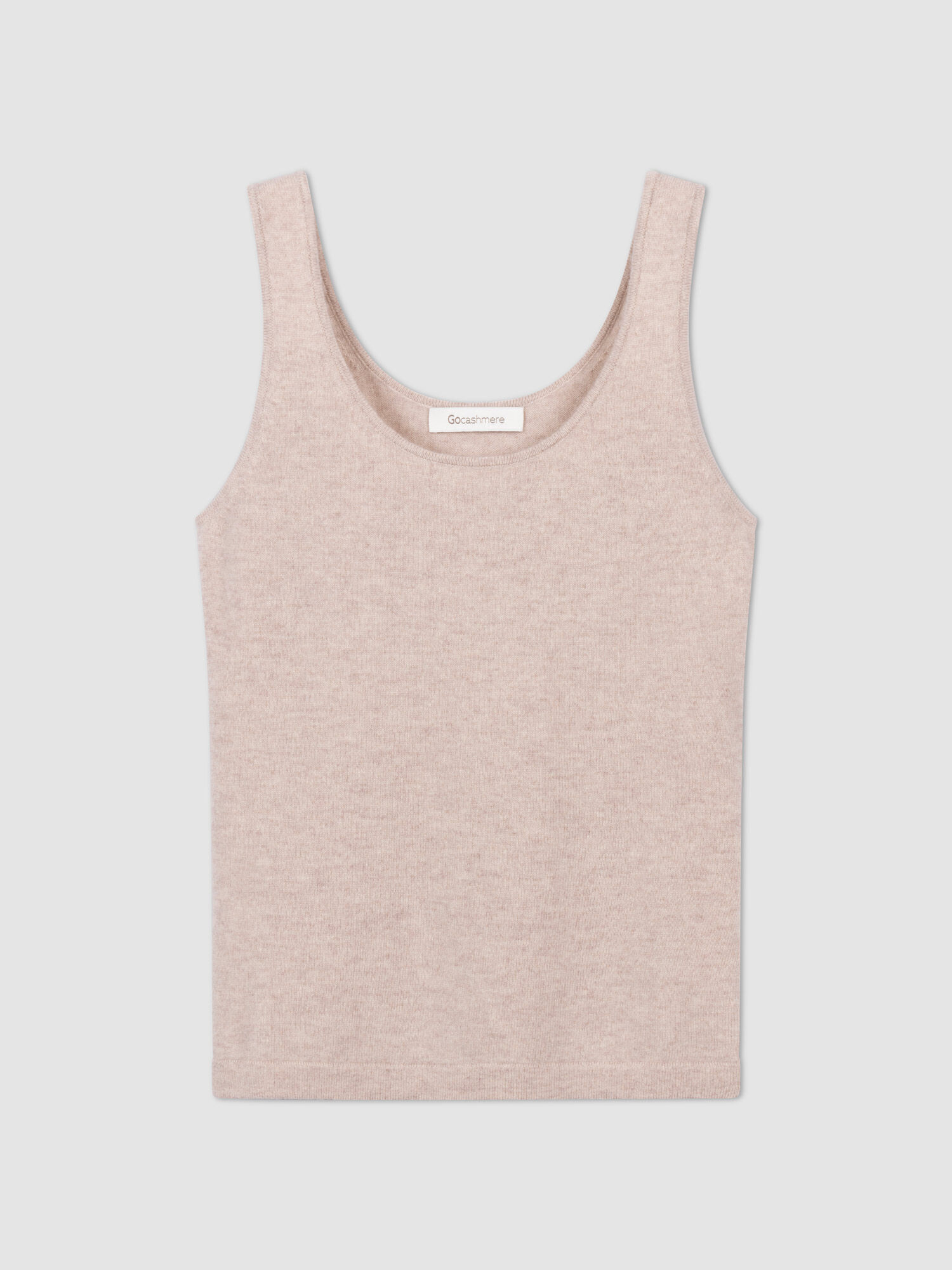 Gebreide cashmere top met ronde hals