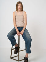 Organic cashmere round neck top image number 0