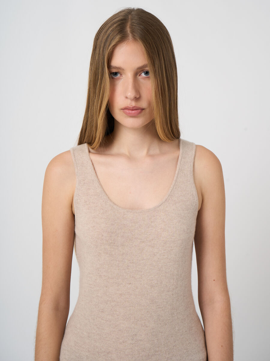 Organic cashmere round neck top image number 3