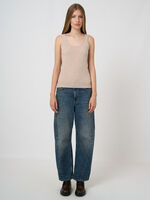 Organic cashmere round neck top image number 4