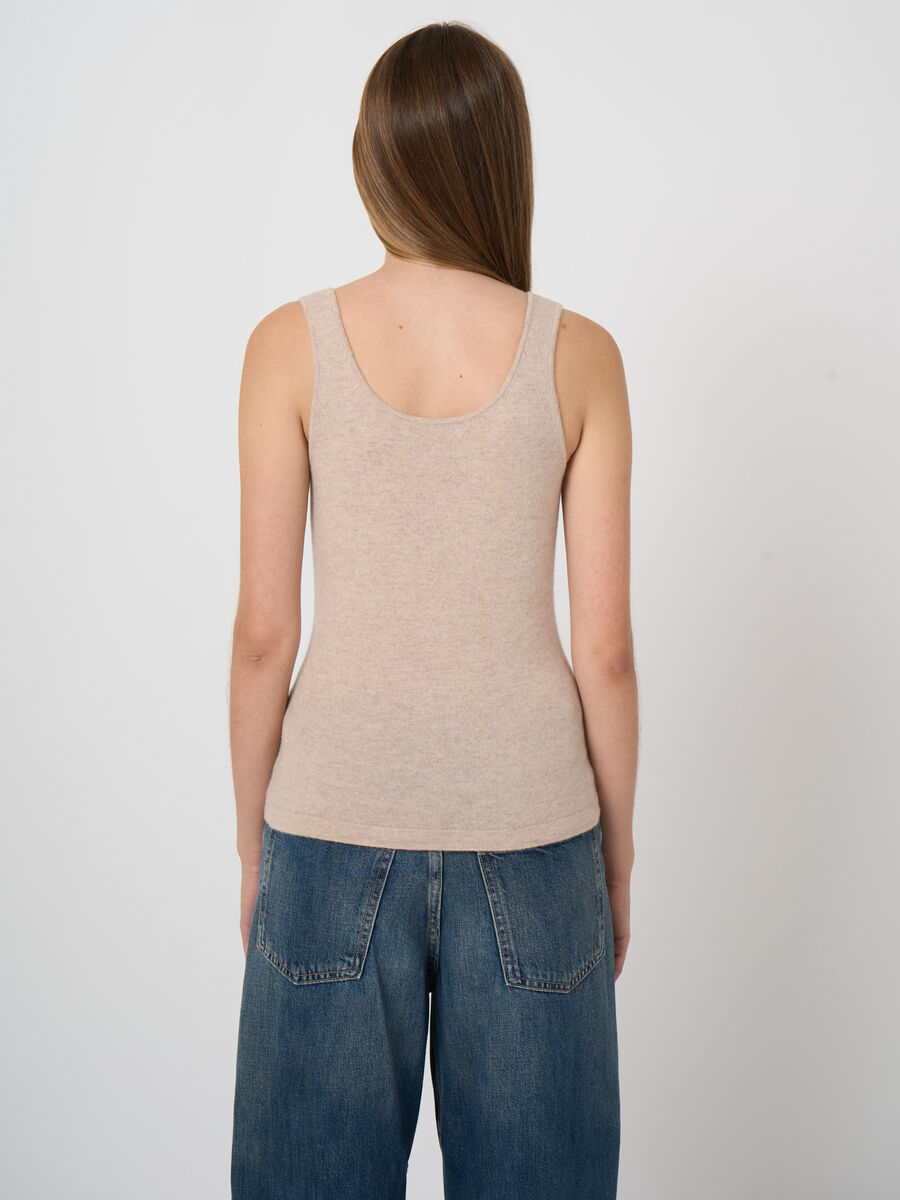 Organic cashmere round neck top image number 5