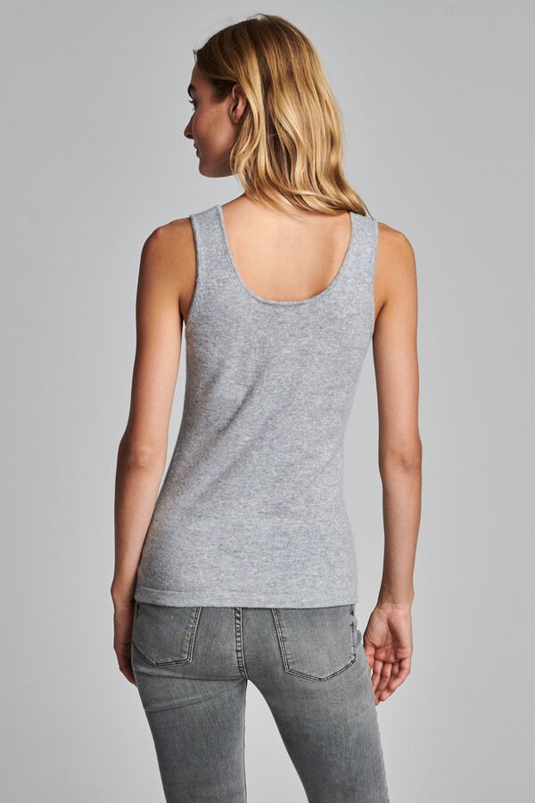 Organic cashmere round neck top image number 5