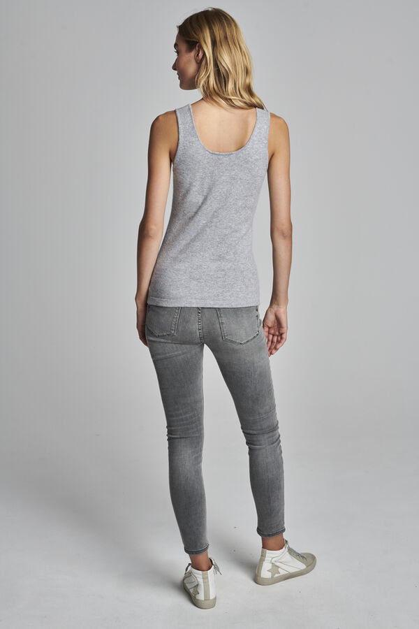 Kaschmir-Top mit Rundhalsausschnitt image number 5