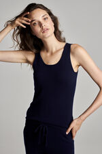 Organic cashmere round neck top image number 6
