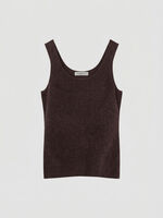 Organic cashmere round neck top image number 1